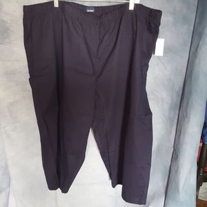 Navy Blue Capris, Basic Editions, Twill, Size 4X